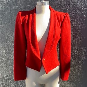 Vintage Emanuel Ungaro blazer red wool